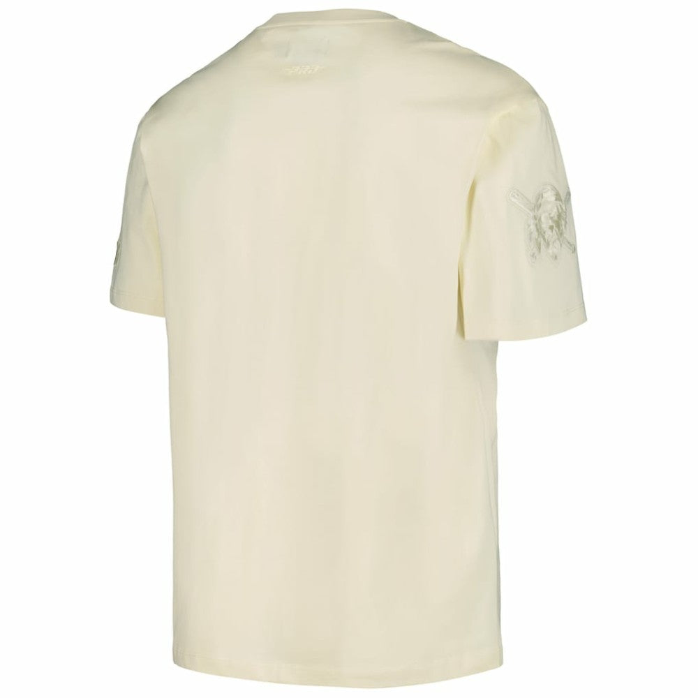 Pittsburgh Pirates Pro Standard Oversized Neutral CJ Dropped Shoulders T-Shirt - Cream - MLB Sale