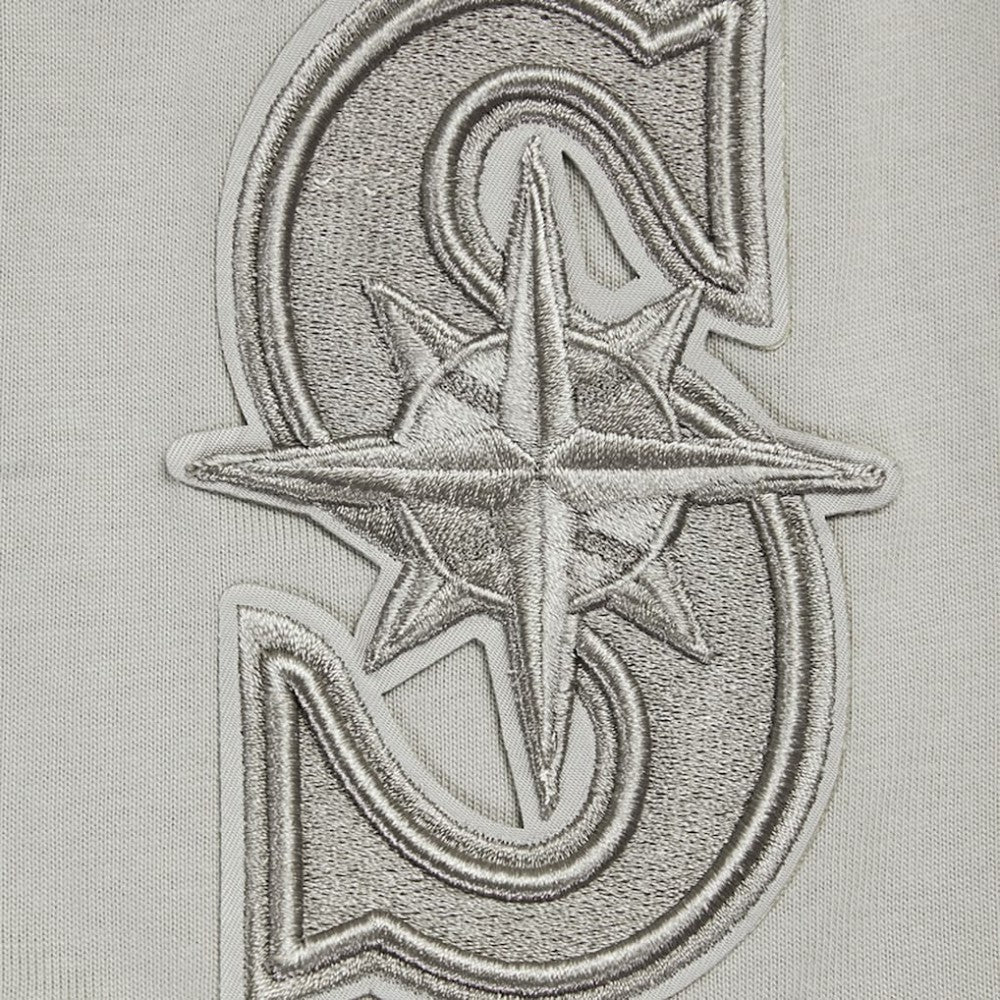 Seattle Mariners Pro Standard Oversized Neutral CJ Dropped Shoulders T-Shirt - Tan - MLB Lifestyle