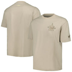 Washington Nationals Pro Standard Oversized Neutral CJ Dropped Shoulders T-Shirt - Tan - MLB Lifestyle