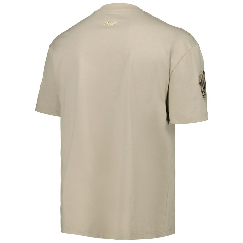 Washington Nationals Pro Standard Oversized Neutral CJ Dropped Shoulders T-Shirt - Tan - MLB Lifestyle