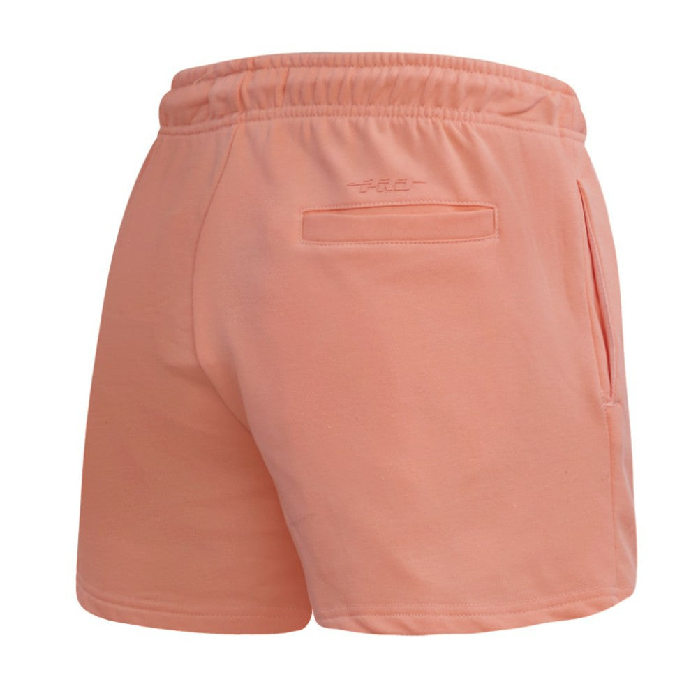 Atlanta Braves Pro Standard Women's Neutral Fleece Shorts - Pink - MLB Discount
