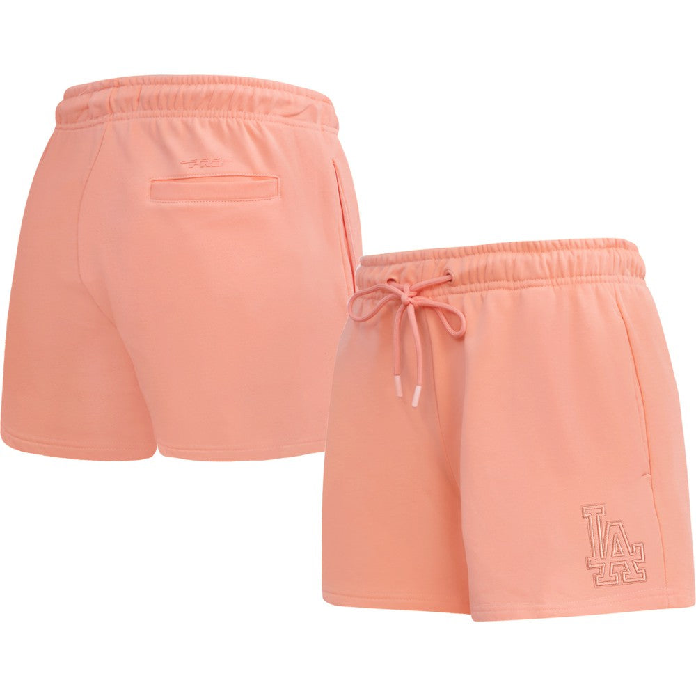 Los Angeles Dodgers Pro Standard Women's Neutral Fleece Shorts - Pink - MLB on Sale