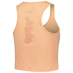 Atlanta Braves Pro Standard Women's Neutral Fitted Racerback Tank Top - Orange - MLB Lifestyle