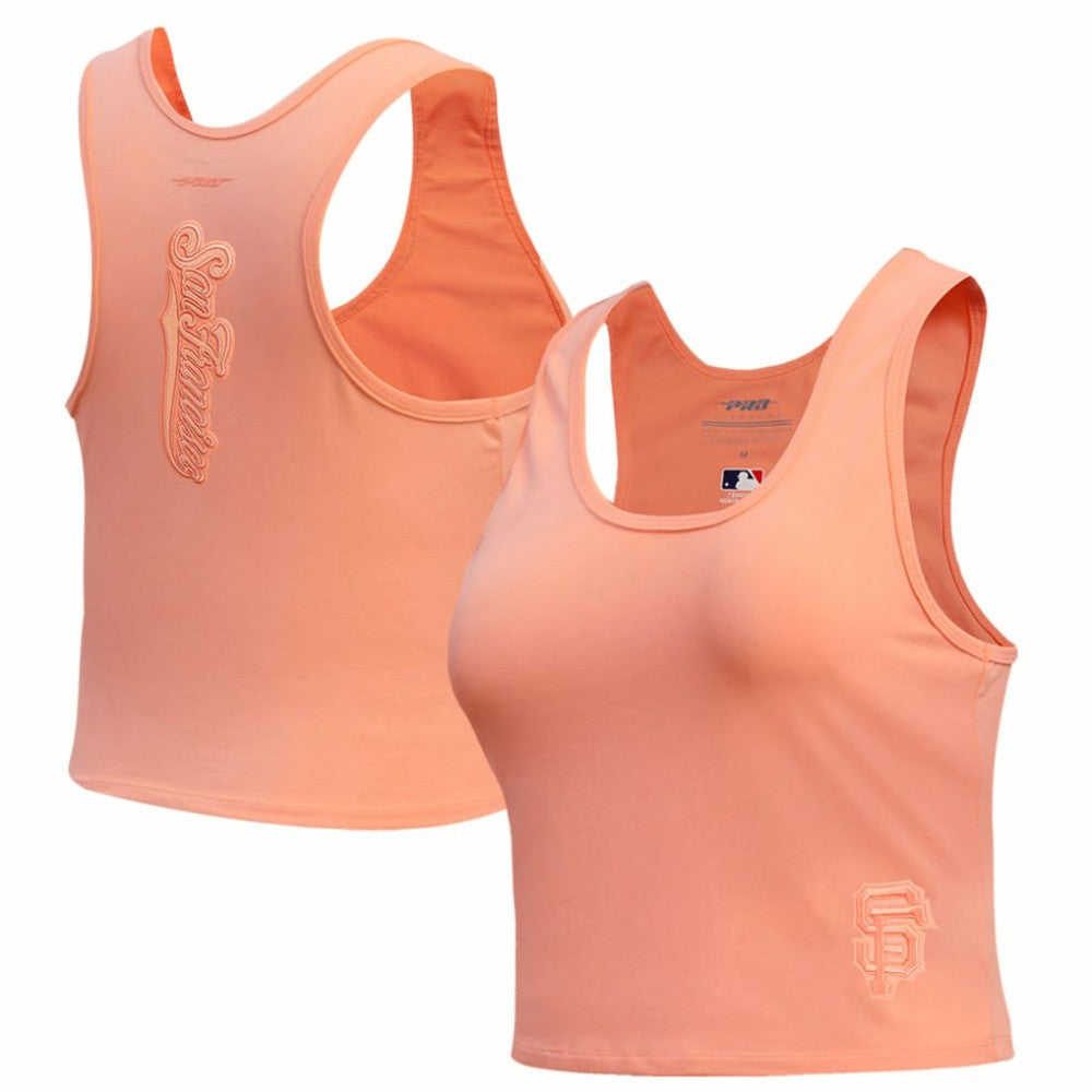 San Francisco Giants Pro Standard Women's Neutral Fitted Racerback Tank Top - Pink - MLB Online