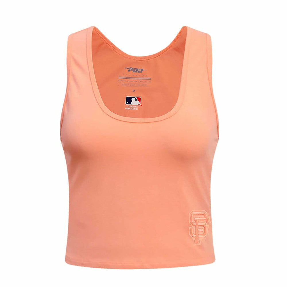 San Francisco Giants Pro Standard Women's Neutral Fitted Racerback Tank Top - Pink - MLB Online