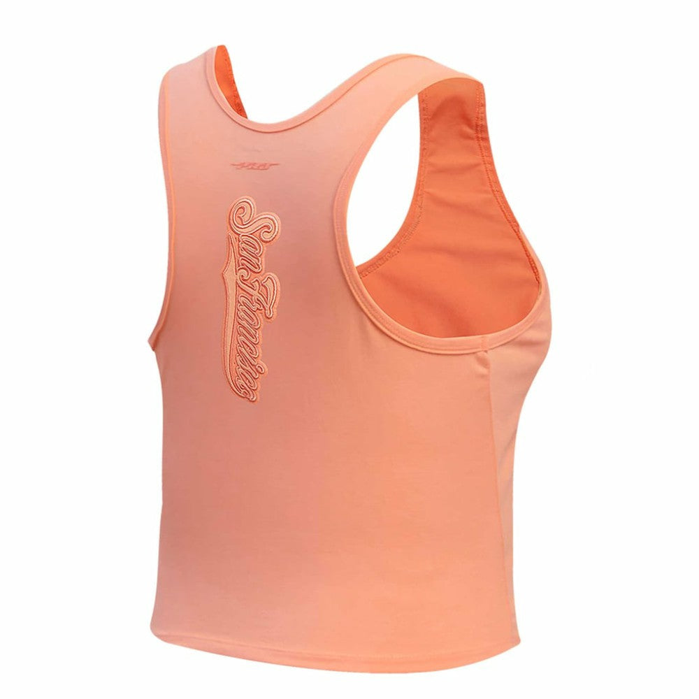 San Francisco Giants Pro Standard Women's Neutral Fitted Racerback Tank Top - Pink - MLB Online