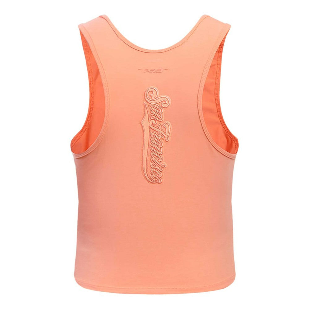 San Francisco Giants Pro Standard Women's Neutral Fitted Racerback Tank Top - Pink - MLB Online
