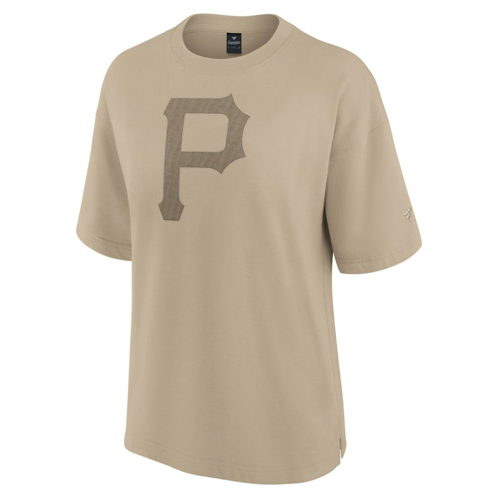 Pittsburgh Pirates Fanatics Women's Oversized Elements T-Shirt - Khaki - Fanatics Lifestyle