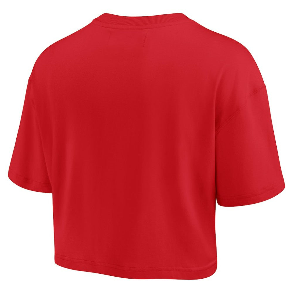 St. Louis Cardinals Fanatics Women's Elements Super Soft Boxy Cropped T-Shirt - Red - Fanatics Lifestyle