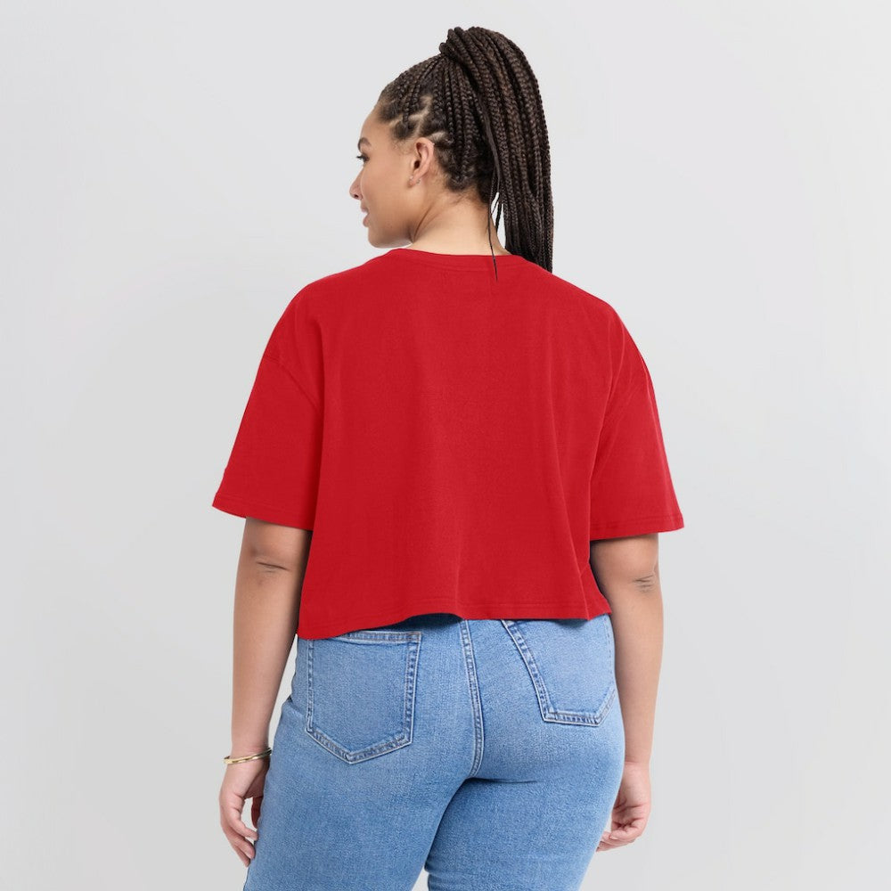 St. Louis Cardinals Fanatics Women's Elements Super Soft Boxy Cropped T-Shirt - Red - Fanatics Lifestyle