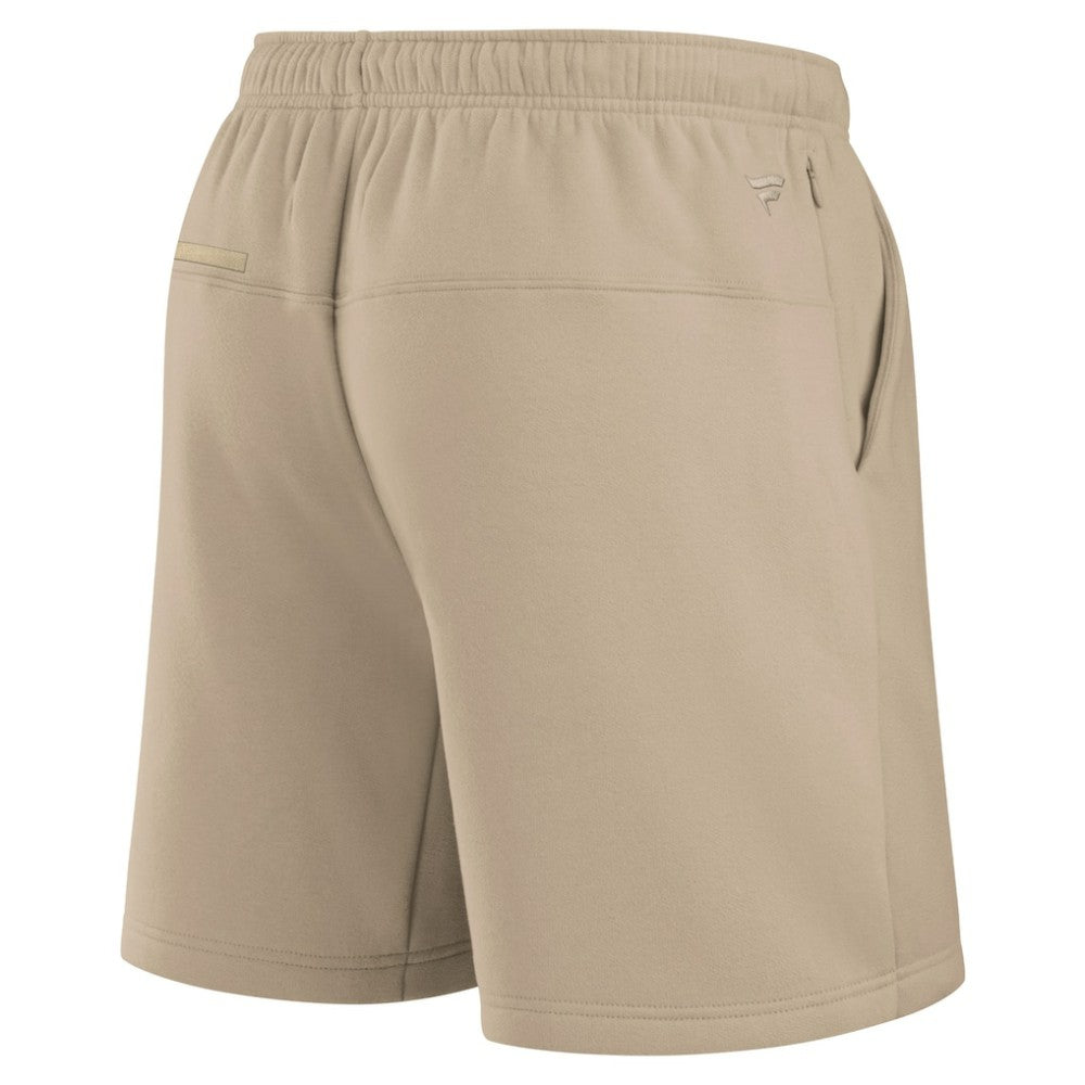 Boston Red Sox Fanatics Unisex Elements Super Soft Fleece Shorts - Khaki - Fanatics on Sale