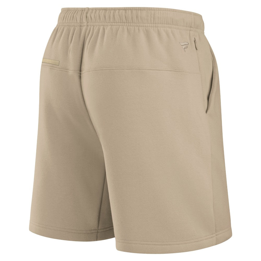 Houston Astros Fanatics Unisex Elements Super Soft Fleece Shorts - Khaki - Fanatics on Sale