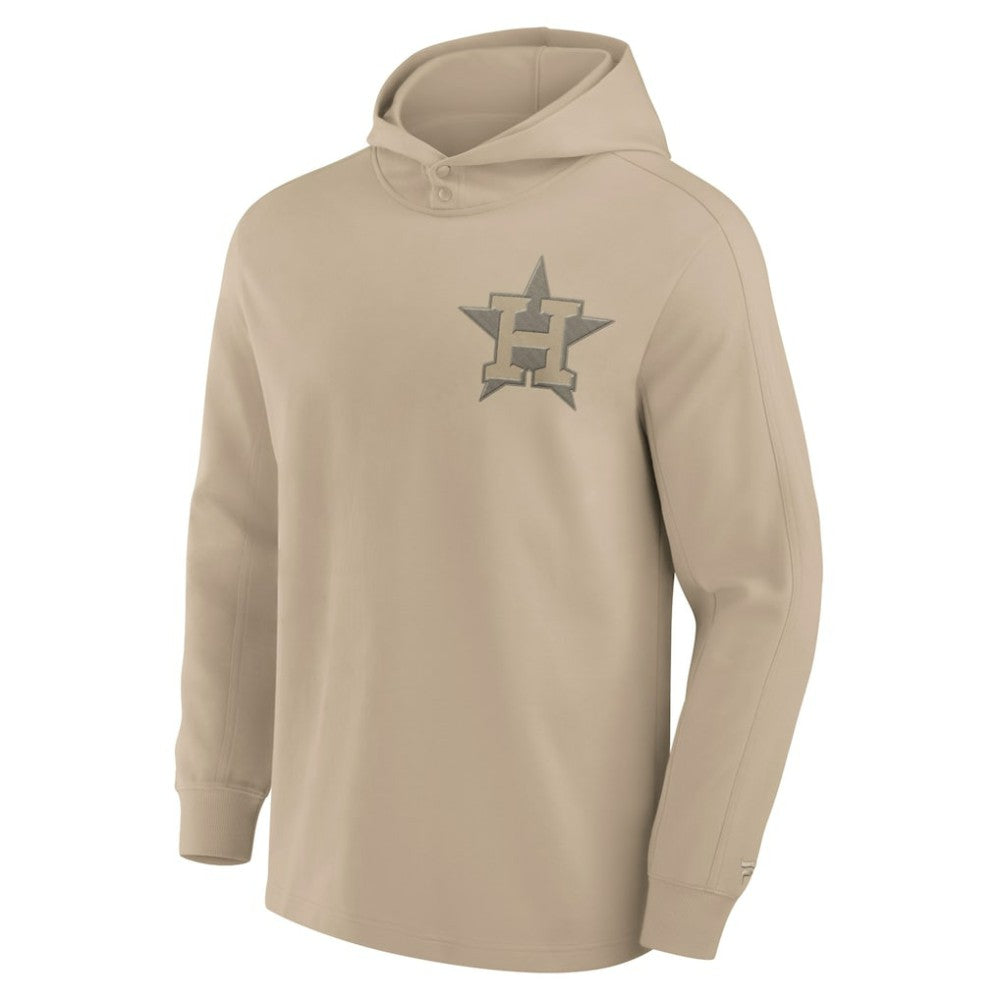 Houston Astros Fanatics Elements Lightweight Fleece Hoodie - Khaki - Fanatics on Sale