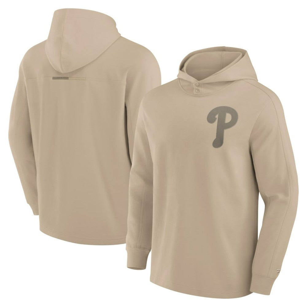 Philadelphia Phillies Fanatics Elements Lightweight Fleece Hoodie - Khaki - Fanatics on Sale