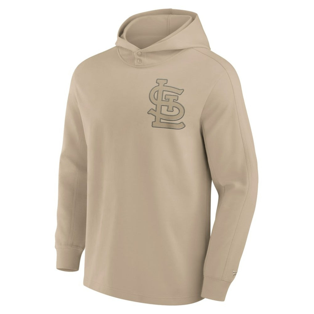 St. Louis Cardinals Fanatics Elements Lightweight Fleece Hoodie - Khaki - Fanatics Discount