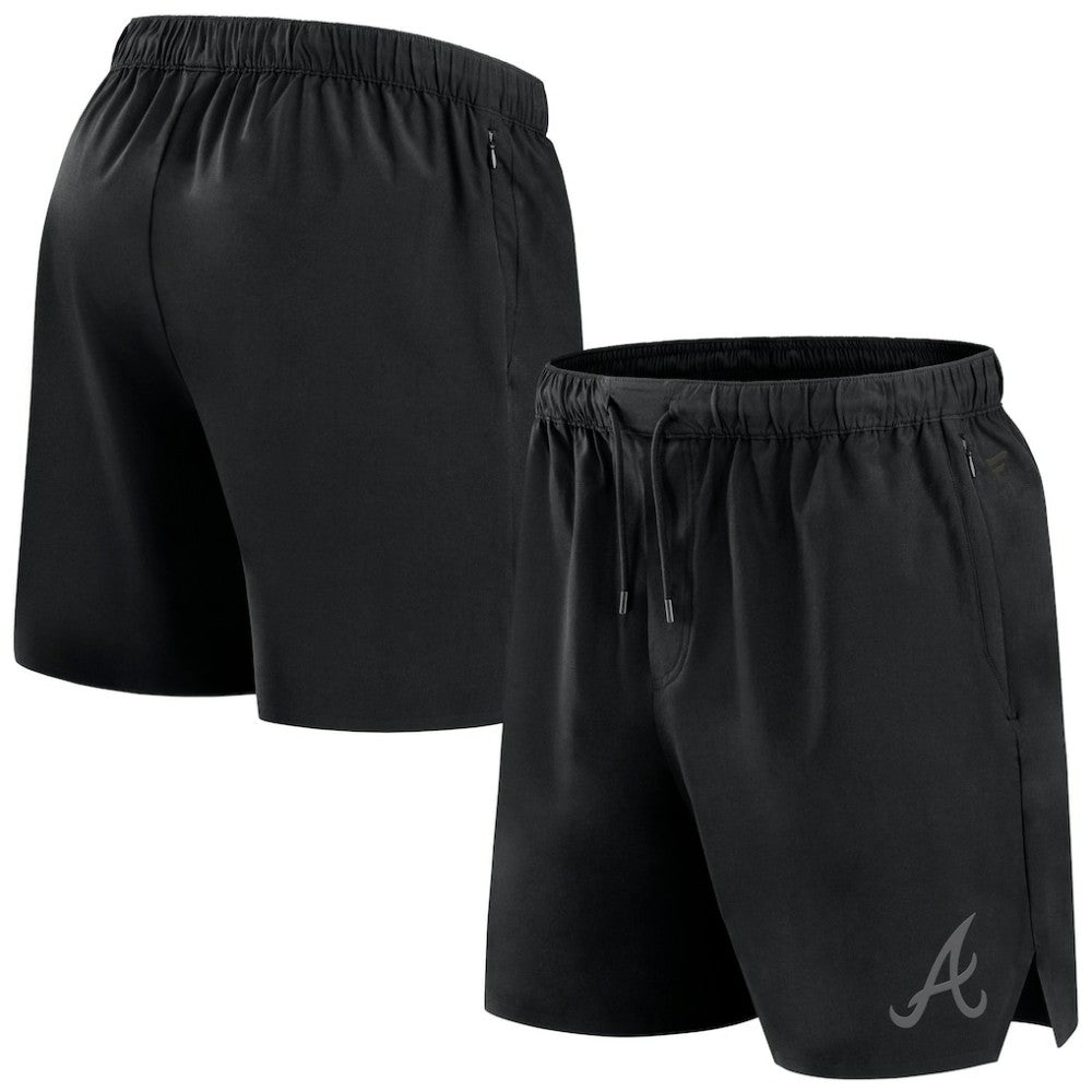 Atlanta Braves Fanatics Front Office Micro Tonal Shorts - Black - Fanatics Online