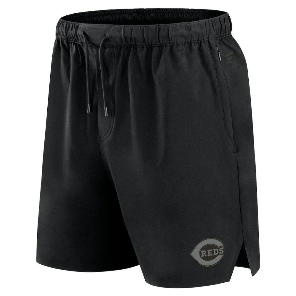 Cincinnati Reds Fanatics Front Office Micro Tonal Shorts - Black - Fanatics on Sale