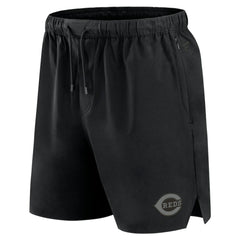 Cincinnati Reds Fanatics Front Office Micro Tonal Shorts - Black - Fanatics on Sale