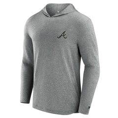 Atlanta Braves Fanatics Front Office Tech Lightweight Hoodie T-Shirt - Black - Fanatics Online