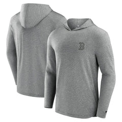 Boston Red Sox Fanatics Front Office Tech Lightweight Hoodie T-Shirt - Black - Fanatics Lifestyle