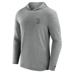 Boston Red Sox Fanatics Front Office Tech Lightweight Hoodie T-Shirt - Black - Fanatics Lifestyle