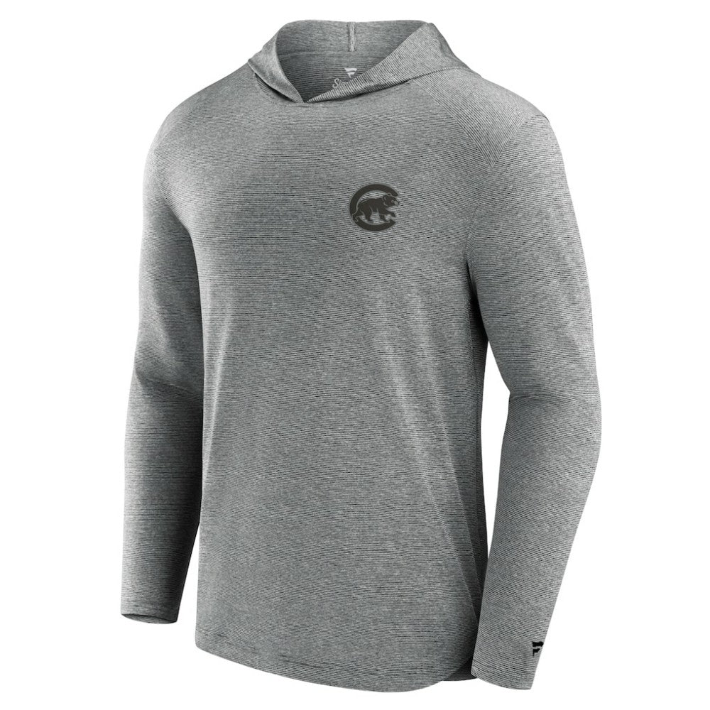 Chicago Cubs Fanatics Front Office Tech Lightweight Hoodie T-Shirt - Black - Fanatics Online