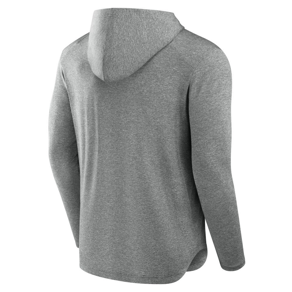 Cincinnati Reds Fanatics Front Office Tech Lightweight Hoodie T-Shirt - Black - Fanatics Sale