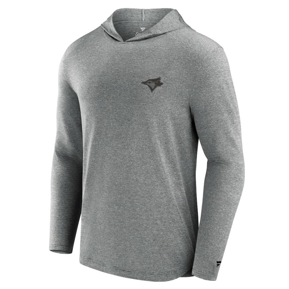 Toronto Blue Jays Fanatics Front Office Tech Lightweight Hoodie T-Shirt - Black - Fanatics Online