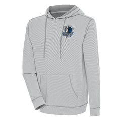 Dallas Mavericks Antigua Axe Bunker Tri-Blend Pullover Hoodie Gray