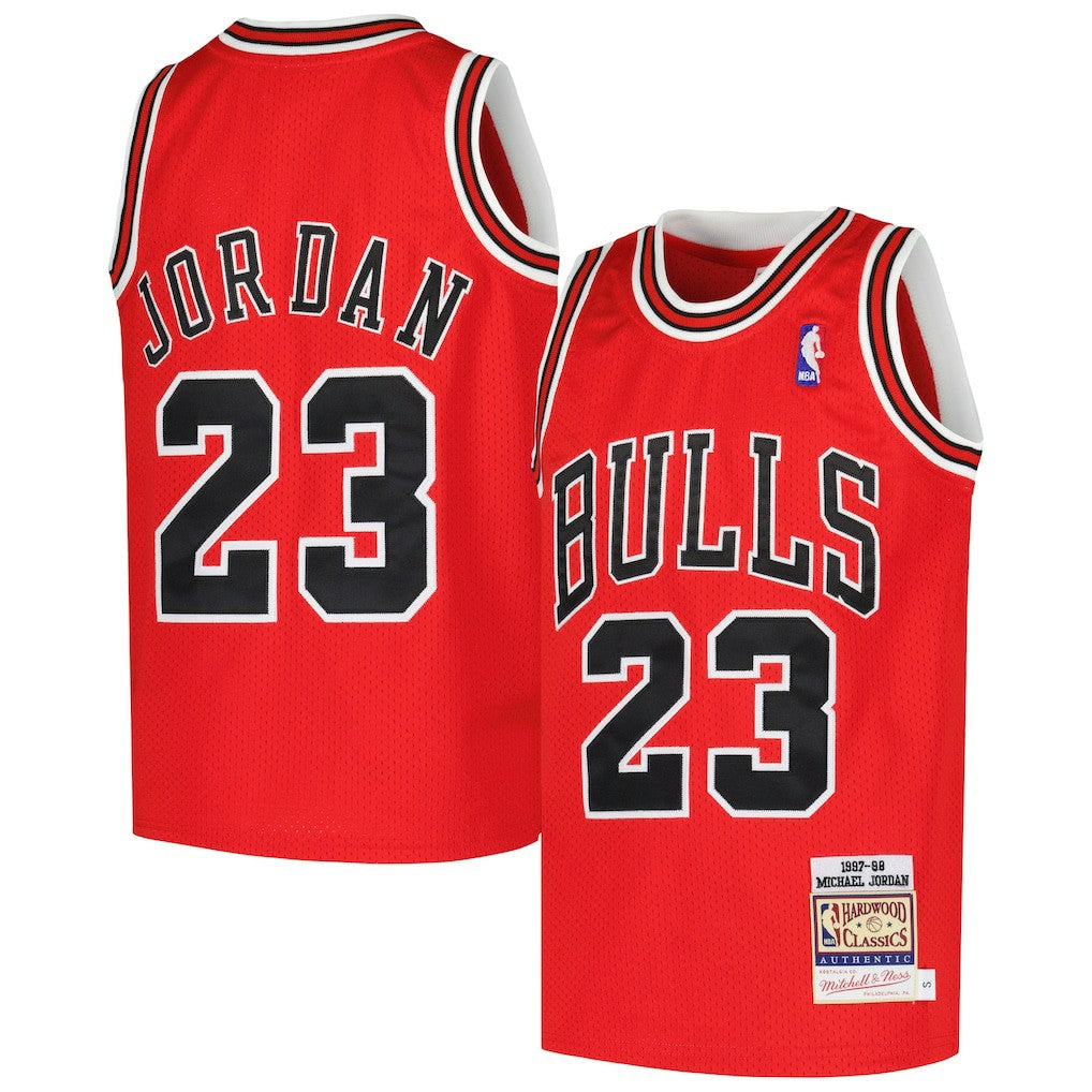 Michael Jordan Chicago Bulls Youth Hardwood Classics 1997/98 Authentic Jersey for sale Red | Mitchell & Ness
