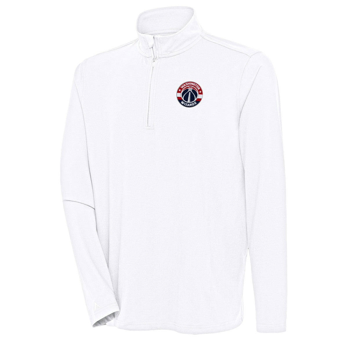 Washington Wizards Antigua Hunk Quarter-Zip Pullover Top White