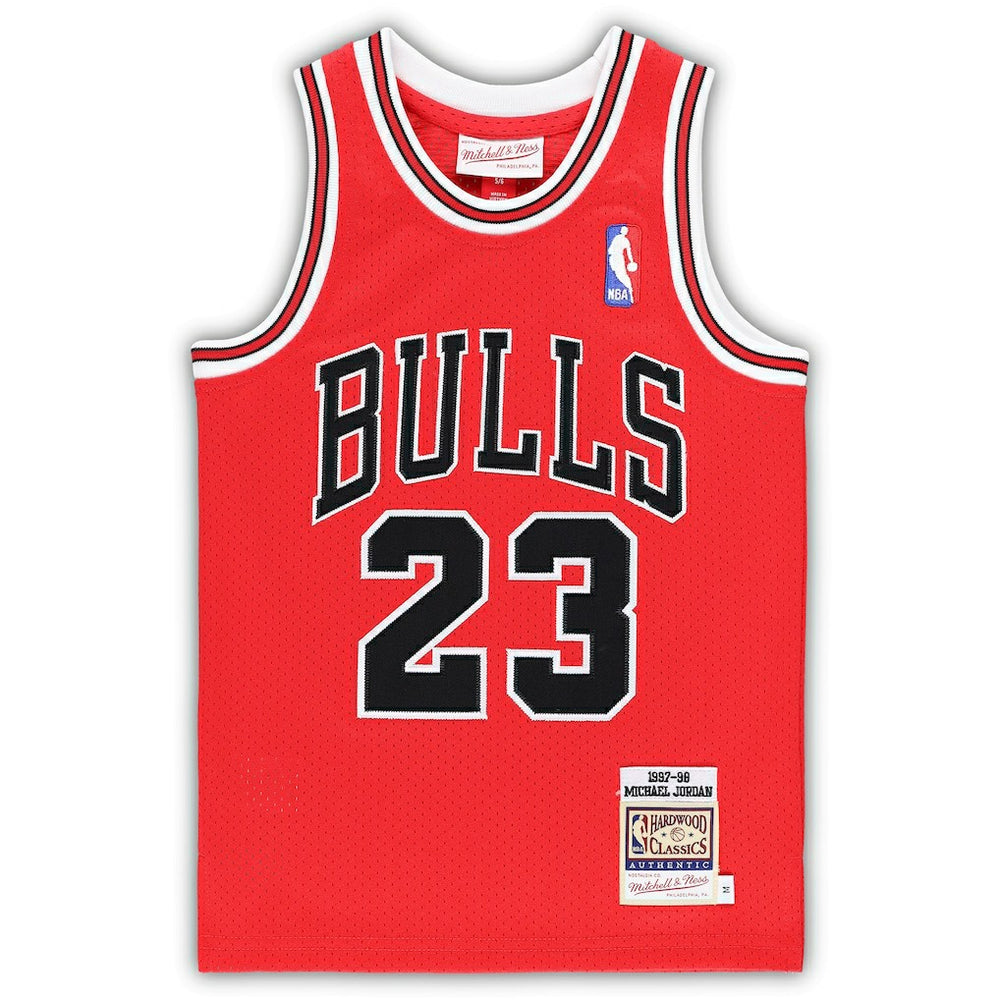 Michael Jordan Chicago Bulls Preschool 1997/98 Hardwood Classics Authentic Jersey for sale Red | Mitchell & Ness