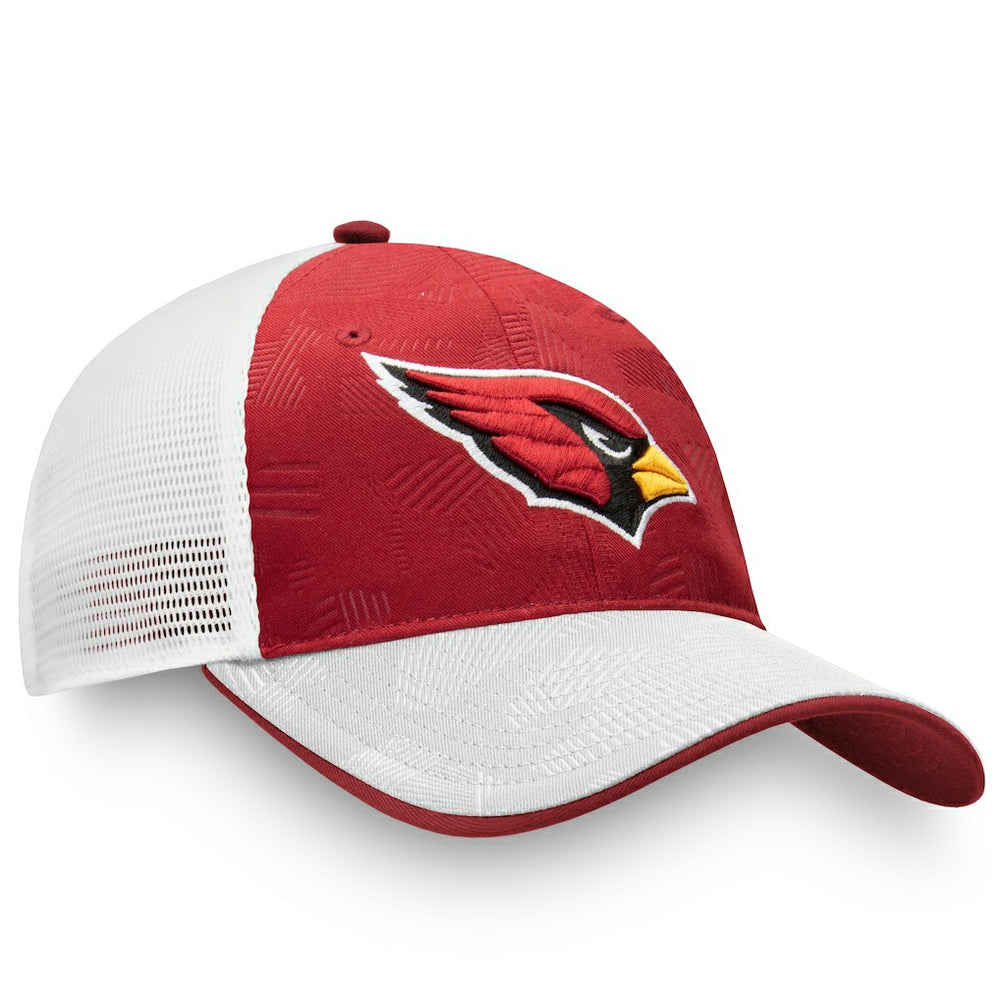 Fanatics Arizona Cardinals Iconic Defender Trucker Adjustable Hat Cardinal/White