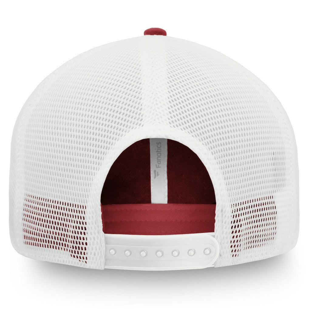Fanatics Arizona Cardinals Iconic Defender Trucker Adjustable Hat Cardinal/White
