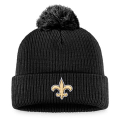 Fanatics New Orleans Saints Women's Cuffed Knit Hat with Pom Black