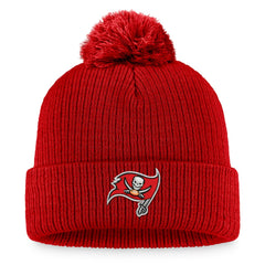 Fanatics Tampa Bay Buccaneers Women's Cuffed Knit Hat with Pom Red