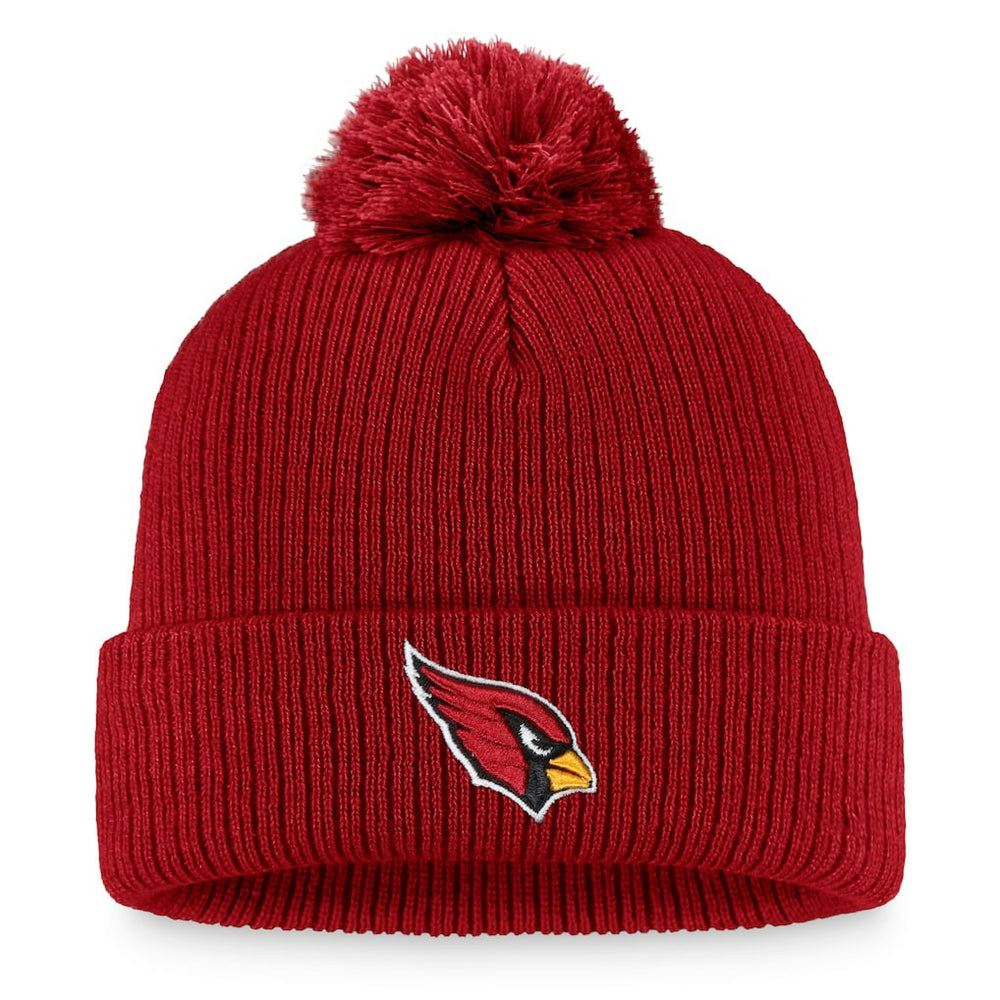 Fanatics Arizona Cardinals Women's Logo Cuffed Knit Hat with Pom Cardinal