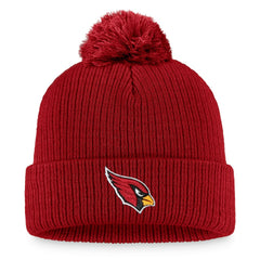Fanatics Arizona Cardinals Women's Logo Cuffed Knit Hat with Pom Cardinal