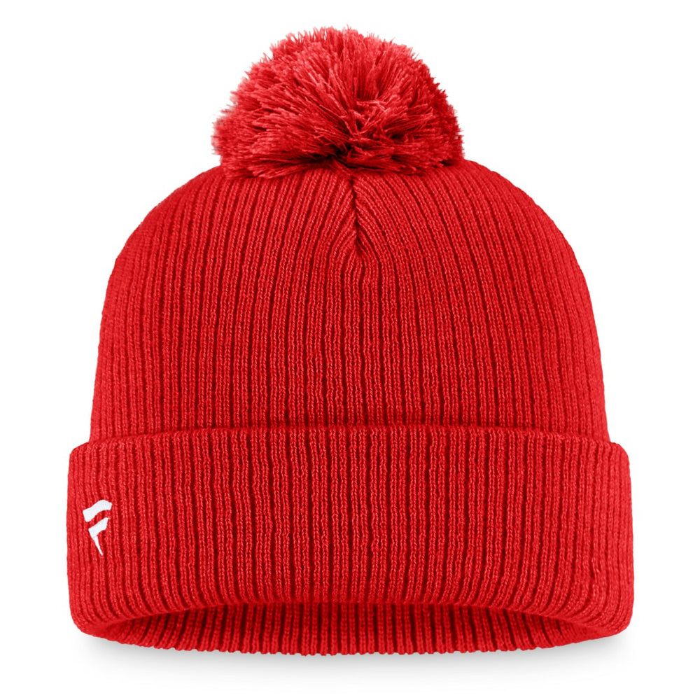 Fanatics Tampa Bay Buccaneers Women's Logo Cuffed Knit Hat with Pom Cardinal
