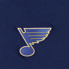 St. Louis Blues Antigua Spikes Raglan Quarter-Zip Hoodie - Heather Navy - NHL 200360267