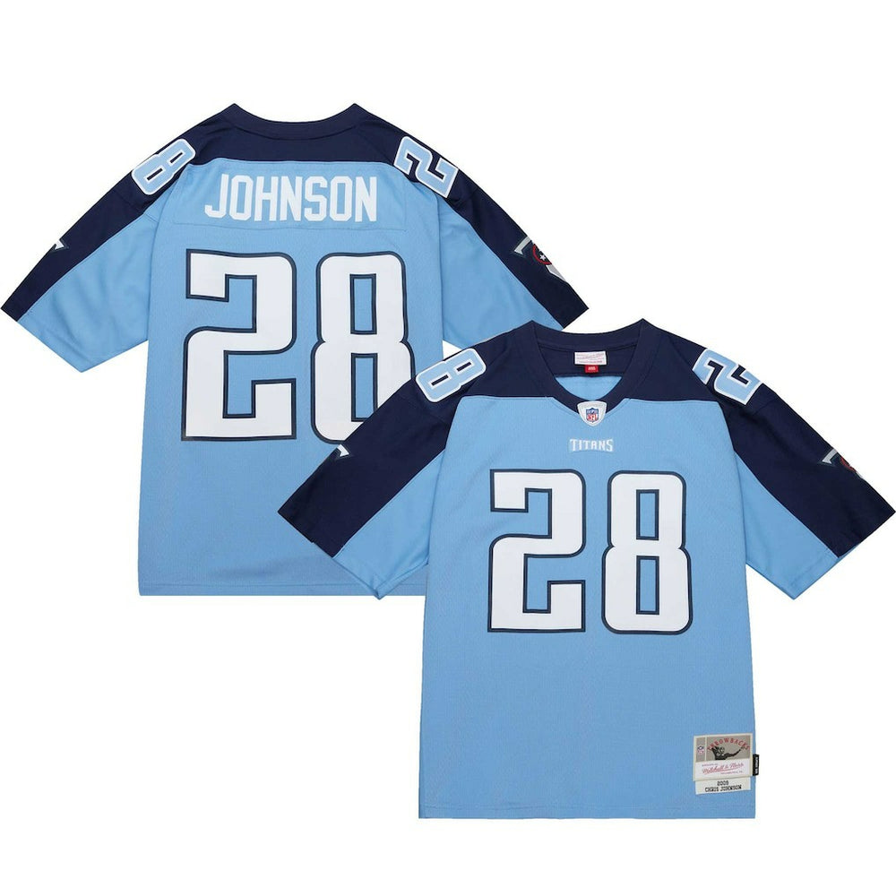 Mitchell & Ness Chris Johnson Tennessee Titans Legacy Replica Jersey Light Blue