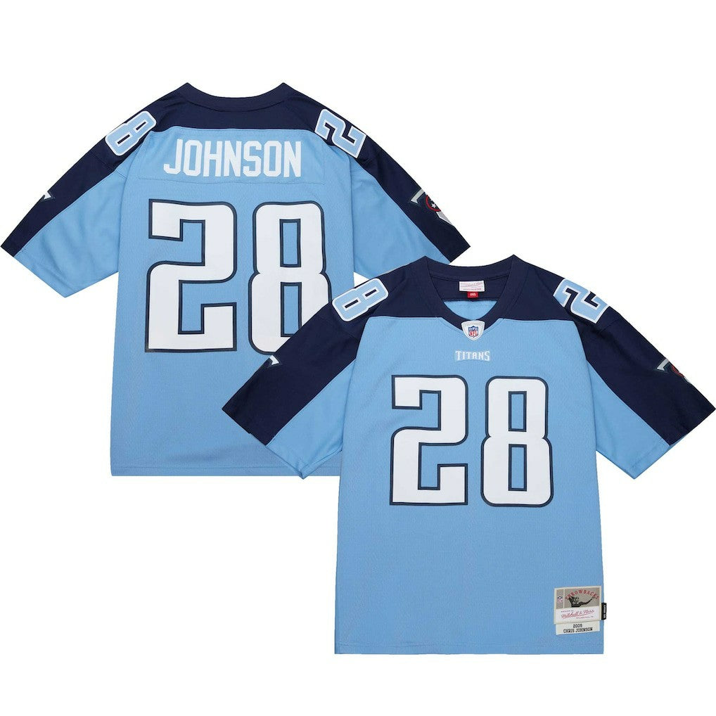 Mitchell & Ness Chris Johnson Tennessee Titans Legacy Replica Jersey Light Blue