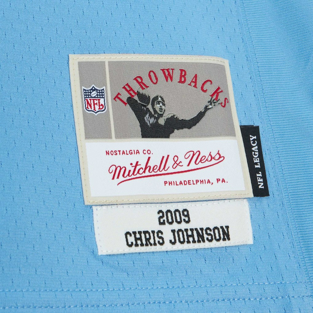 Mitchell & Ness Chris Johnson Tennessee Titans Legacy Replica Jersey Light Blue