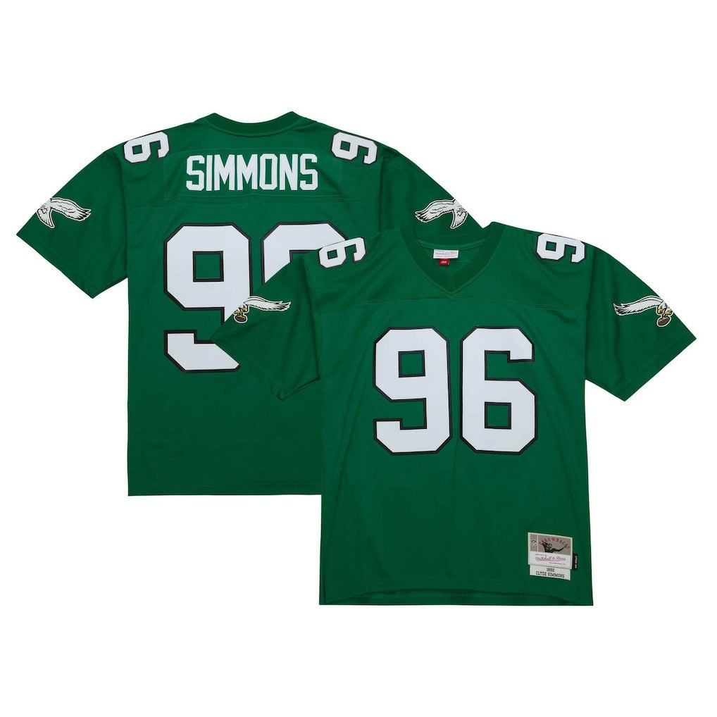 Mitchell & Ness Clyde Simmons Philadelphia Eagles Legacy Replica Jersey Kelly Green
