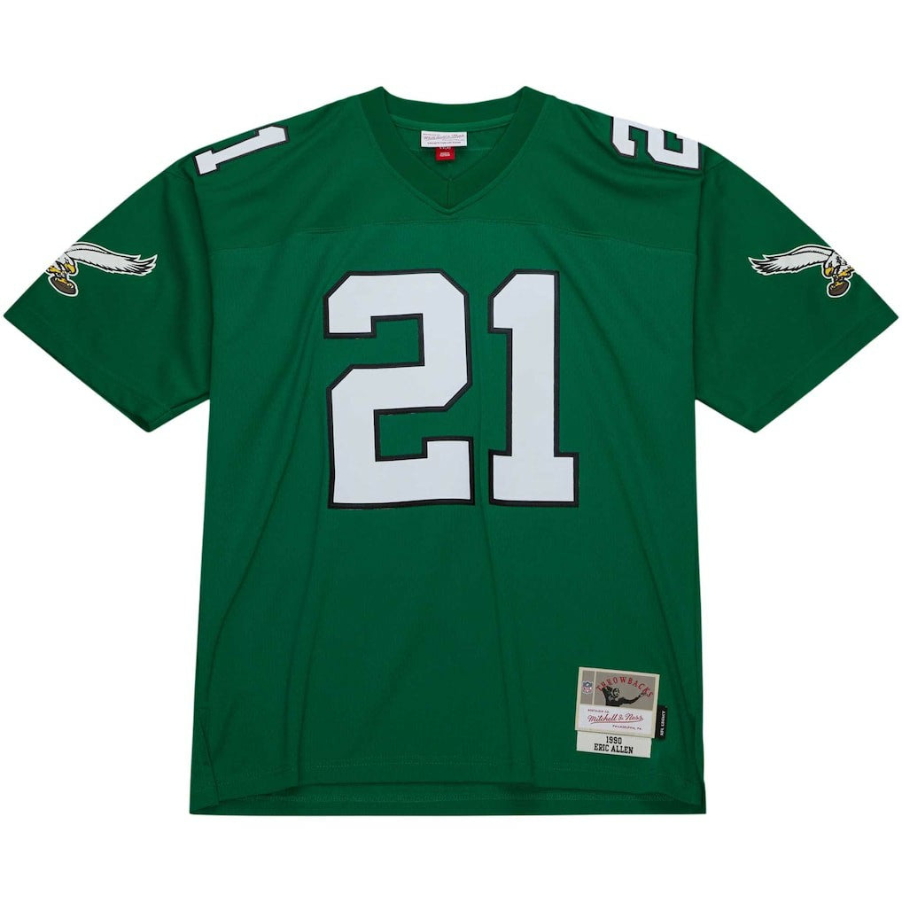 Mitchell & Ness Eric Allen Philadelphia Eagles Legacy Replica Jersey Kelly Green