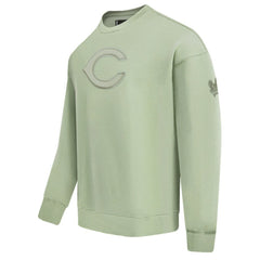 Cincinnati Reds Pro Standard Neutral Drop Shoulder Pullover Sweatshirt - Green - MLB on Sale