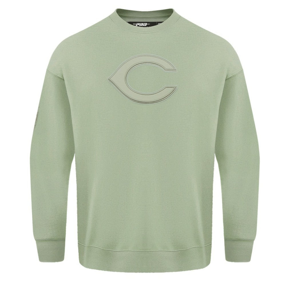 Cincinnati Reds Pro Standard Neutral Drop Shoulder Pullover Sweatshirt - Green - MLB on Sale