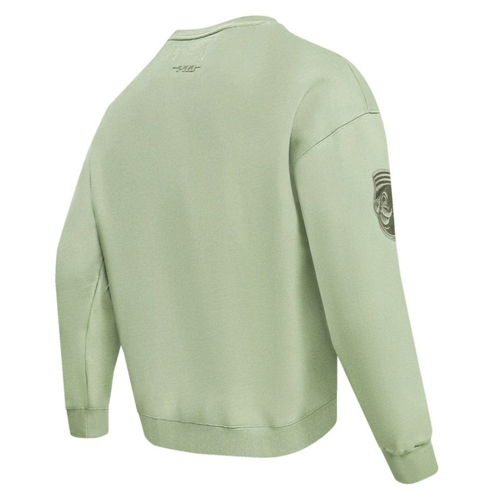 Cincinnati Reds Pro Standard Neutral Drop Shoulder Pullover Sweatshirt - Green - MLB on Sale