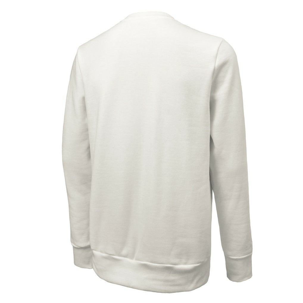 Atlanta Falcons Majestic Threads Unisex Sundays Block Letter Crewneck Pullover Sweatshirt White