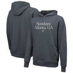 Atlanta Falcons Majestic Threads Unisex Sundays Pullover Hoodie Gray